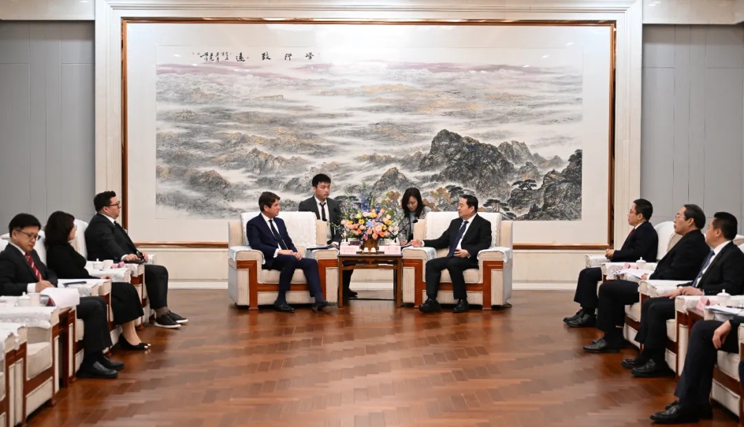Hao Peng Meets with the Delegation led by Stefan Borgas, CEO of RHI Magnesita